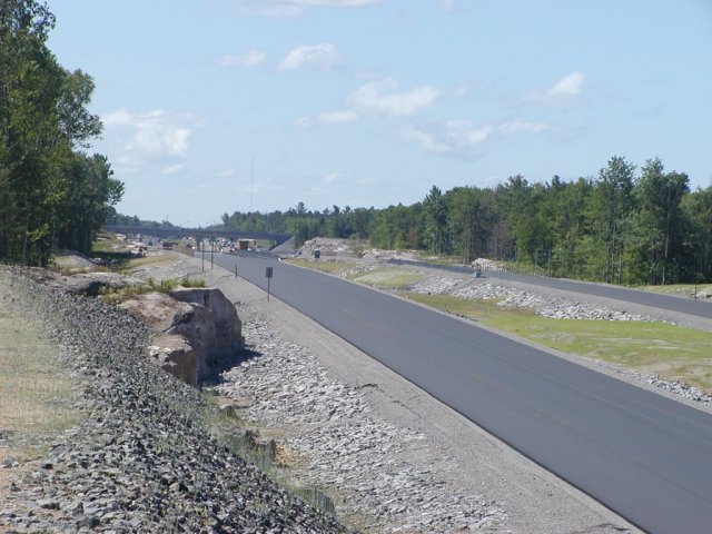 New Hwy 69 from overpass (southbound).