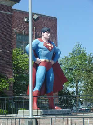 Statue of Superman in Metropolis